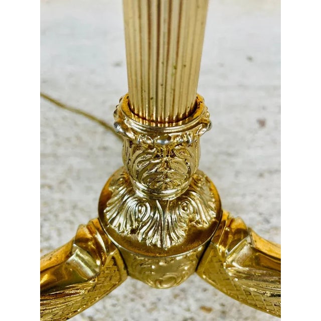 Vintage Floor Lamp with Gilded Brass Decor, 1960s For Sale - Image 15 of 18