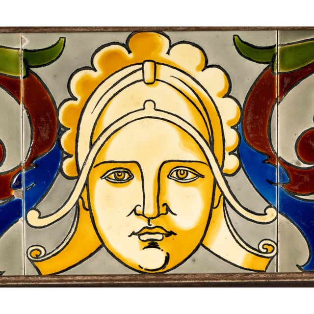 Art Nouveau Art Nouveau Tile Panel Utschneider Sarreguemines C 1905 For Sale - Image 3 of 3