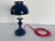 1960s Mid Century Modern Toleware Blue Desk Lamp. For Sale - Image 10 of 11