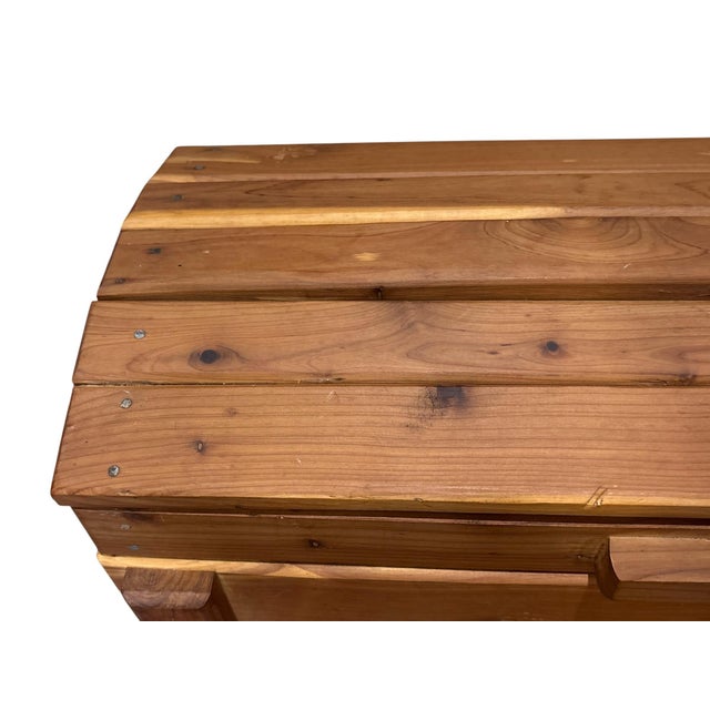 Late 20th Century Vintage Handcrafted Keepsake Chest Box W/Lift Top Lid For Sale - Image 5 of 8