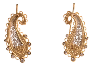 Megan Thorne Design Paisley Earrings, A Pair
