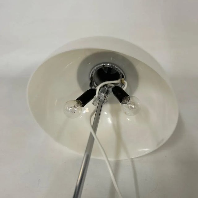 Silver Table Lamp Faro by Harvey Guzzini, 1970s For Sale - Image 8 of 10