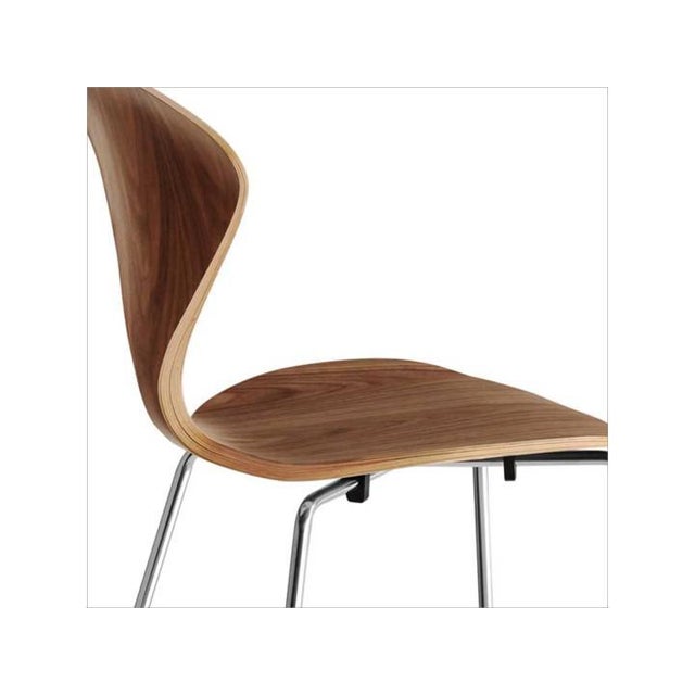 Mid-Century Modern Side Chair with Steel Legs attributed to Norman Cherner, 1950s For Sale - Image 9 of 16