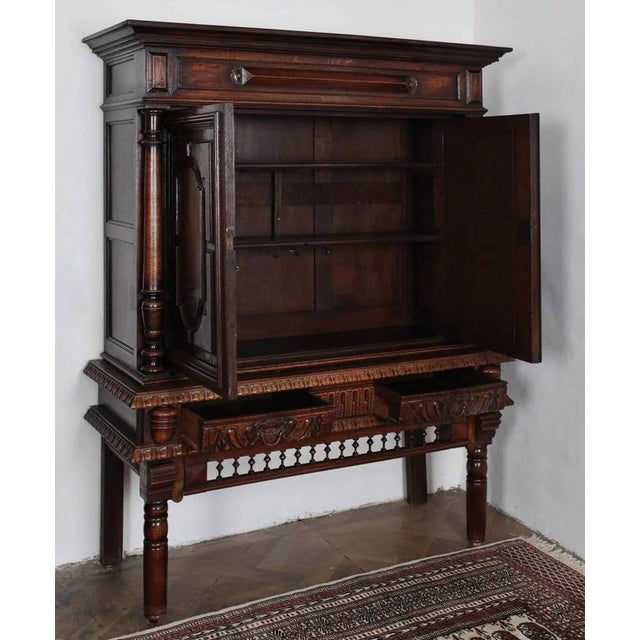 Belgian Oak Bar with Secretary For Sale - Image 4 of 5