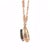 Pink Diamond Pendant Rose Gold Pearl Smoky Quartz 14k Scroll Link Chain For Sale - Image 8 of 9