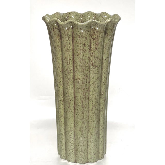 A Pair of Tall Mid 20th Century Studio Pottery Vases For Sale - Image 4 of 7