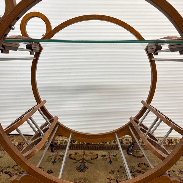 Art Deco Italian Bar Cart, Circa 1940's For Sale - Image 10 of 12