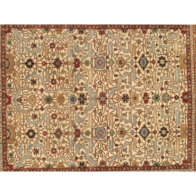 Pasrgad DC Fine Hand Knotted Ralph Lauren Design Rug For Sale In Washington DC - Image 6 of 7