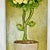 Paper 1970s Vintage Boho Chic Folk Art Paper Mache’ Sculptural Rose Topiary on Wood For Sale - Image 7 of 11