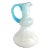 Late 20th Century Blue Murano Bullicante Bubble Glass Pitcher For Sale