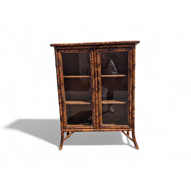 Vintage Bamboo Display Cabinet, 1880 For Sale - Image 10 of 10