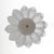 Metal Murano Glass Ceiling Light with White Glass Flower-Shaped Petals, 2000 For Sale - Image 7 of 9
