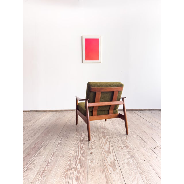 Forest Green FD 164 Lounge Chair in Teak by Arne Vodder for France and Son, 1960s For Sale - Image 8 of 18