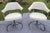 White 1972 Cal-Style Chrome and Smoked Glass Dining Set With Swivel Chairs - Set of 6 For Sale - Image 8 of 18