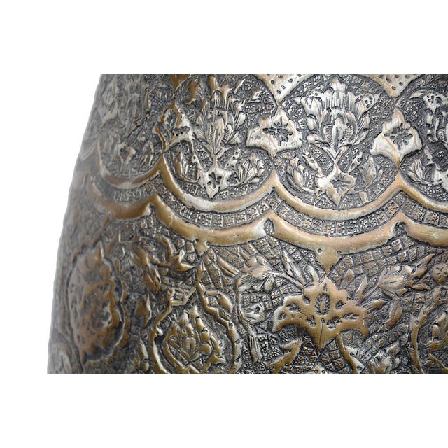 1940s Copper Vase with Engraving, 1940s For Sale - Image 5 of 16