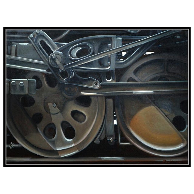 Realism Late 20th Century Power to the Wheels, Robert K. White For Sale - Image 3 of 5