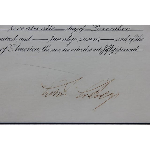Early 20th Century Presidential Seal with Calvin Coolidge Signed Document For Sale - Image 4 of 6
