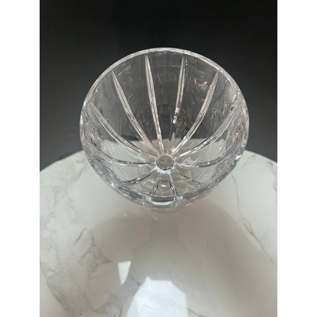 Art Deco Waterford Marquis by Omega Crystal Wine Water Glasses Goblet 11oz Set 8 For Sale - Image 3 of 4