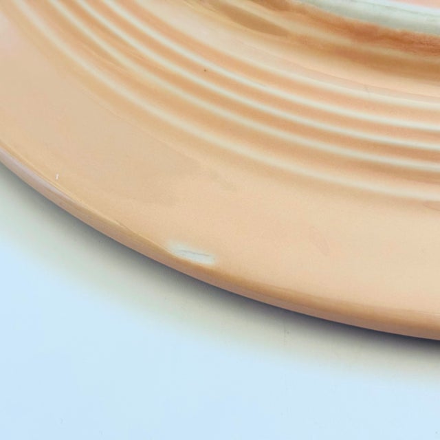 Apricot Fiestaware Cake Plate For Sale - Image 9 of 12