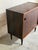 Vintage Danish Mid Century Rosewood Cabinet Credenza on Tapered Legs For Sale - Image 4 of 10