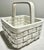 Gumps 20th C. MCM Italian Gump's Woven Porcelain Basket For Sale - Image 4 of 7