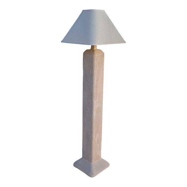 1980s Postmodern Plaster Floor Lamp by Dynasty Gallery For Sale