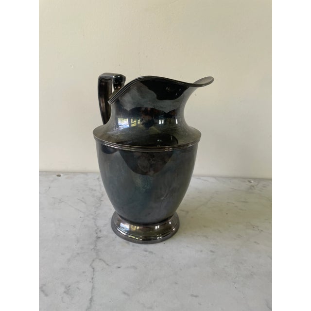 Vintage Deerfield Silver Plate Pitcher For Sale - Image 4 of 7