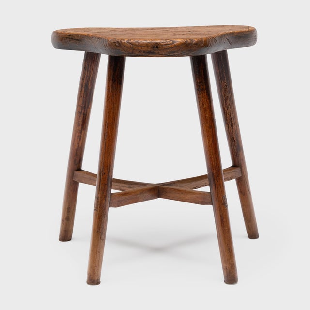 Chinese Saddle Top Stool, C. 1890 For Sale - Image 4 of 5