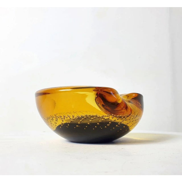 1960s Mid-Century Italian Murano Glass Bowl For Sale - Image 5 of 9