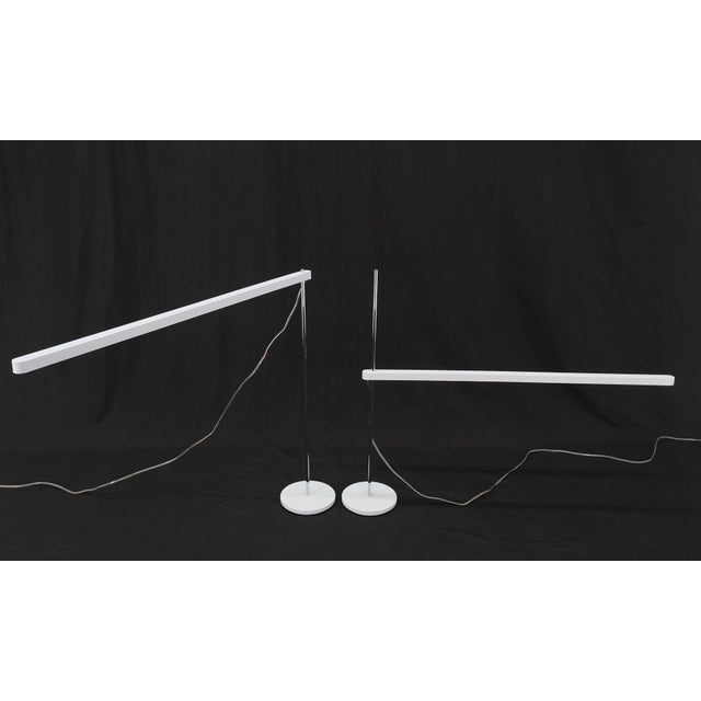 Pair of Mid Century Italian Modern Artemide Desk Lamps Adjustable Height For Sale - Image 12 of 13