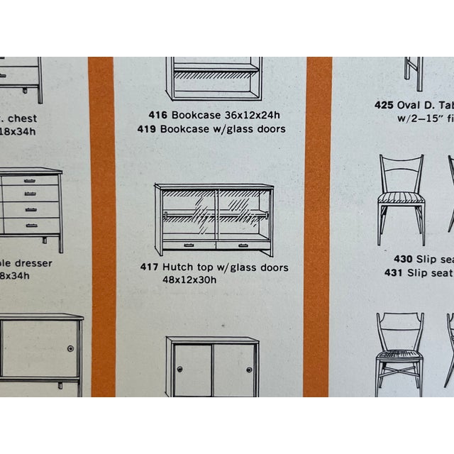Paul McCobb for Calvin Linear Group Sliding Door Bookcase Cabinet, 1950s For Sale - Image 14 of 15