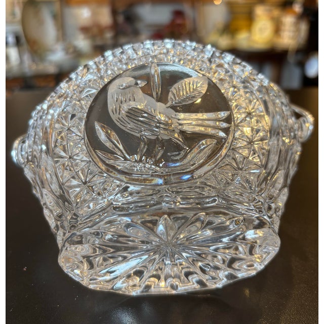 Hofbauer Crystal Basket “Byrdes” Collection For Sale - Image 9 of 9