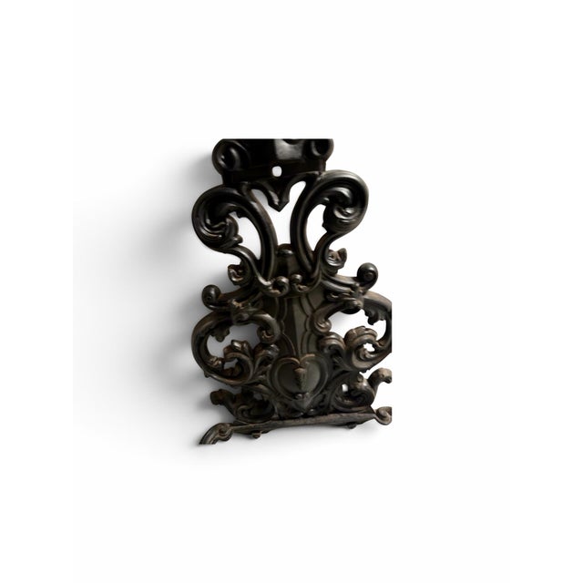 Metal Vintage Cast Iron Hall Tree - Ornate Victorian Coat Rack For Sale - Image 7 of 10