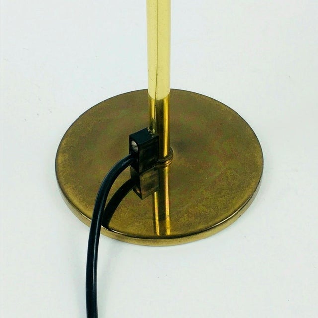 Metal Mid-Century Bubble Glass and Brass Table Lamps by Helena Tynell, Germany, 1960s, Set of 2 For Sale - Image 7 of 11