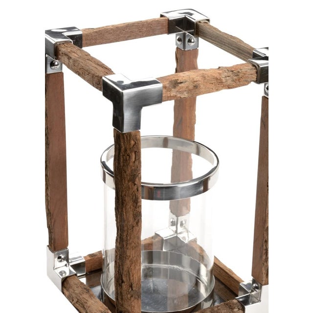 Wildwood Modern Rustic Hurricane For Sale In Raleigh - Image 6 of 7
