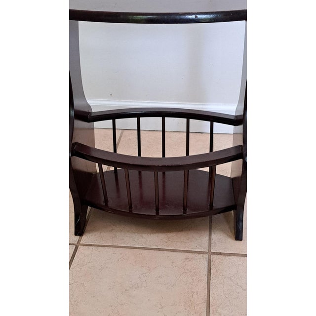 Mid 20th Century Vintage Preferred Stock Mid Century Wood Floor Lamp End Table Magazine Rack Comb For Sale - Image 5 of 12