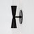 Black Cone 2 Sconce Small, Modern, by Research.Lighting, Modern, Minimal For Sale - Image 8 of 12
