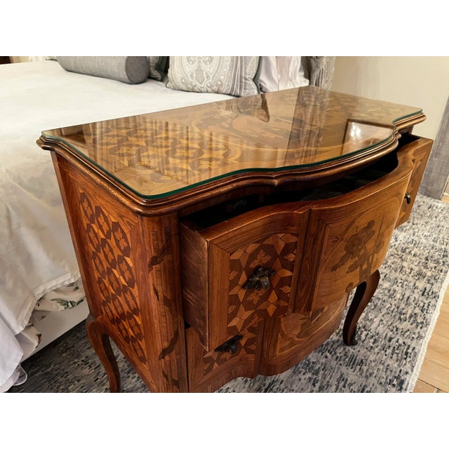 Inlaid French Marquetry Cabinet With Details - Mid 20th Century For Sale In Los Angeles - Image 6 of 11