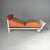 Italian chaise longue Juan by Marco Panini for Memphis, 1987 Chaise longue model Juan in wood and suede. The frame is made...