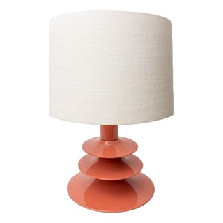 Pimlico Table Lamp in Beech with Lacquer and Linen by Popus Editions For Sale