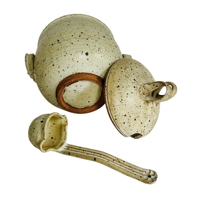 1960's Stoneware Tureen With Ladle Chairish