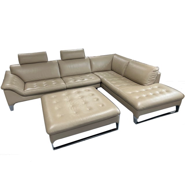 2010s Roche Bobois 'Improviste' Modular Sectional Sofa With Ottoman - 5 Pieces For Sale