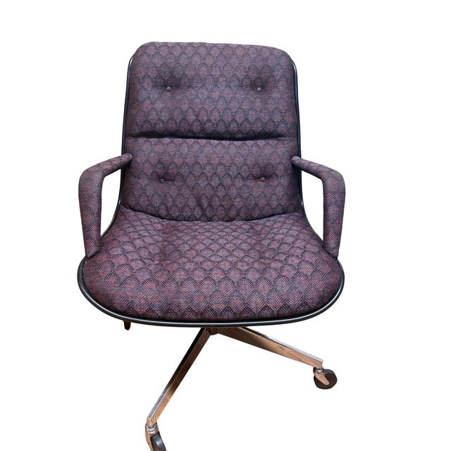 Set of 4 Vintage Mid-Century Modern Steelcase “Pollock” Swivel Chairs For Sale - Image 10 of 12