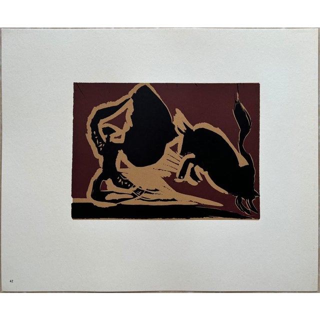 Pablo Picasso (1881-1973) Farol (The Darts) Colour Linocut on Vellum paper year 1962 sheet size: 317 x 383 mm image size:...