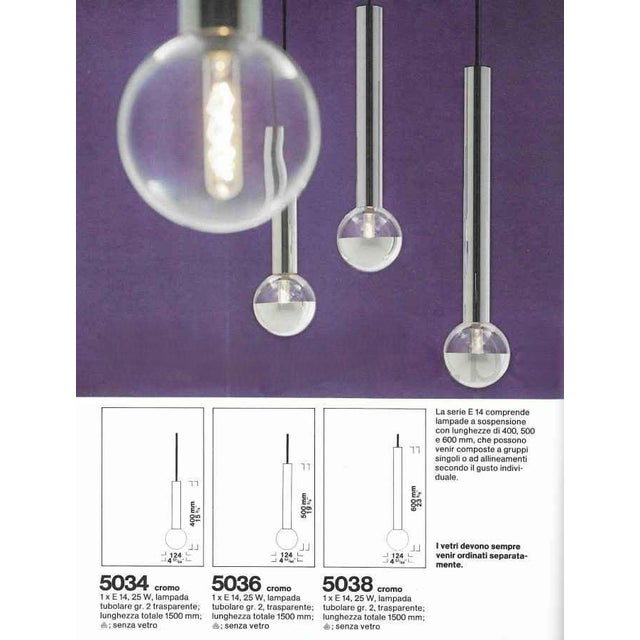 Mid-Century Chrome 6-Light Cascading Lamp by Motoko Ishii for Staff, 1970s For Sale - Image 17 of 18