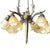 1900s Louis XVI Style Scrolling Bronze Belle Époque Six-Light Chandelier W/ Shades For Sale - Image 10 of 15