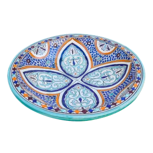 Early 20th Century Andalusian Motif Ceramic Bowl