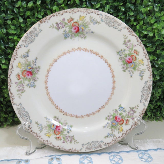 Vintage Mismatched China Dinner Plates, Set of 4 Chairish
