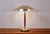 Brown Large Swedish Modern Brass and Beech Table Lamp by Harald Notini for Böhlmarks Lampfabrik Ab, 1940s For Sale - Image 8 of 17
