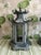 Indoor or Outdoor these pagoda lanterns have a ring at the top if hanging were desired. They are 6-sided with metal...